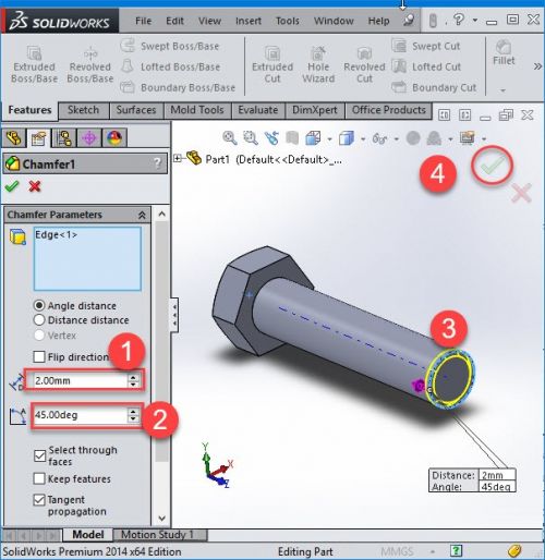 آموزش ساخت پیچ در سالیدورک